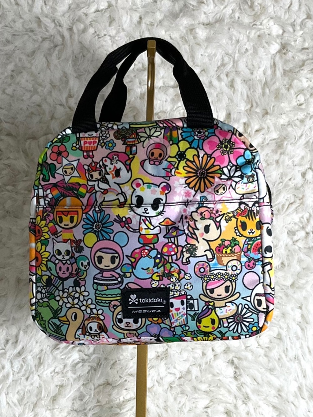TOKIDOKI MESUCA COLORFUL PRINT INSULATED LUNCH BAG!